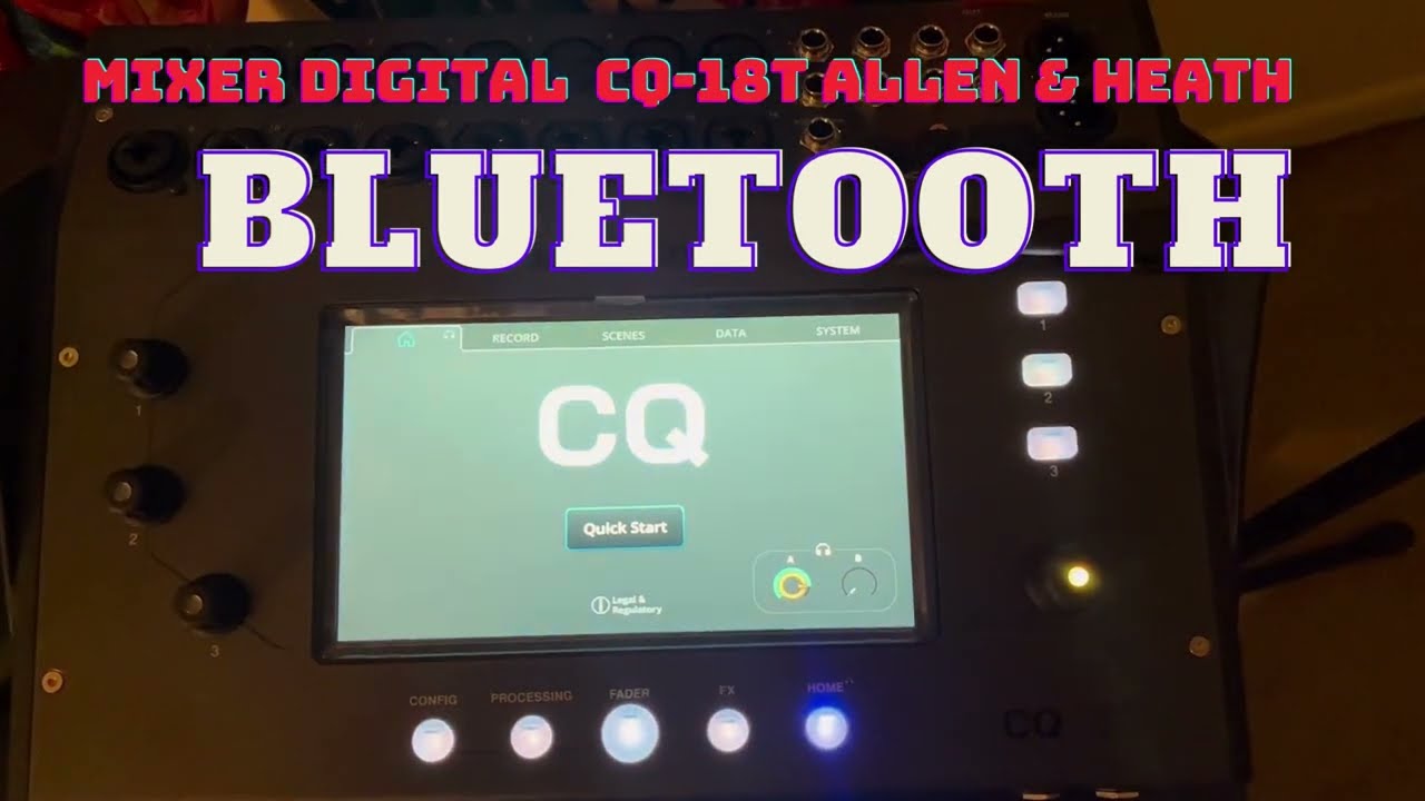 bluetooth en la mixer digital cq-18t allen & heath