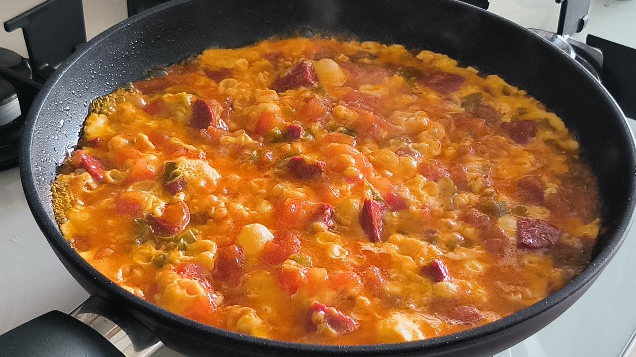 Sucuklu Menemen Tarifi ‼️ Nasıl Yapılır❓#menemen #keşfet