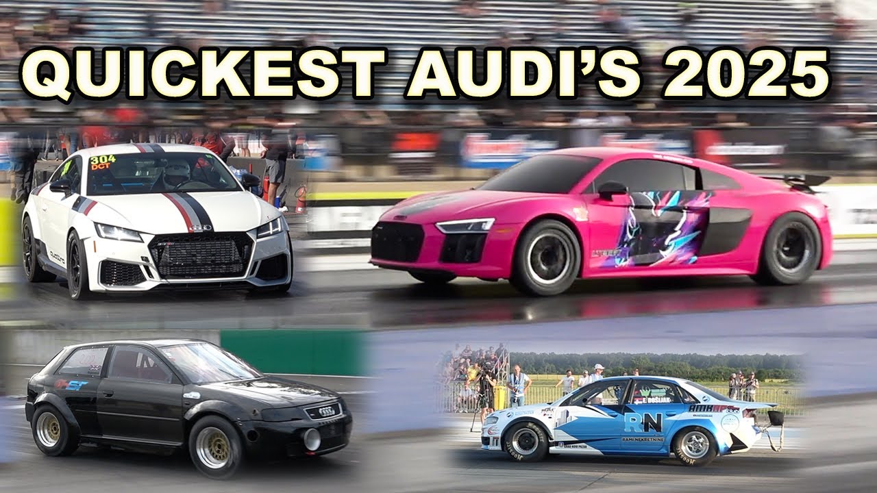 DRAGMEDIA UK TOP 20 QUICKEST AUDI'S FILMED IN 2025