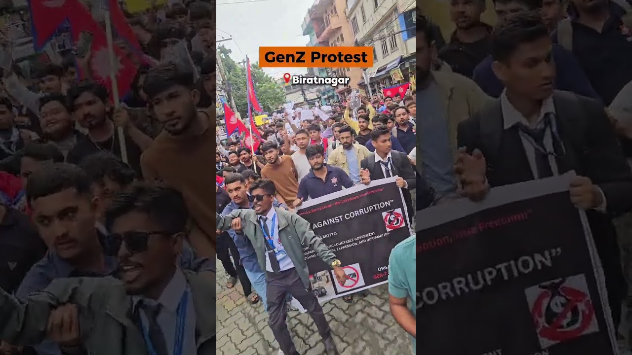 GenZ protests in Biratnagar, Nepal. 
