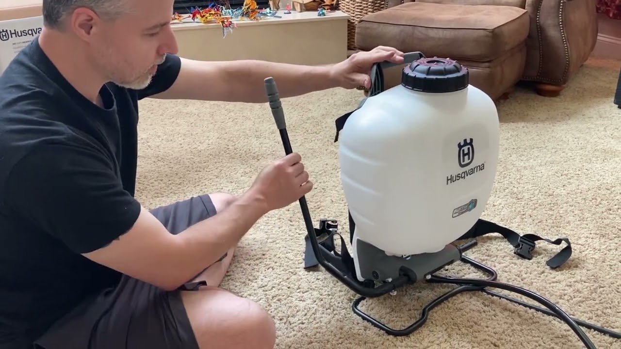 Husqvarna 200 series backpack sprayer lever installation tip