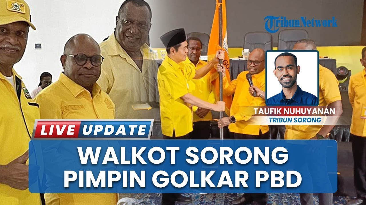 Wali Kota Sorong Septinus Lobat Pimpin DPD Golkar Papua Barat Daya