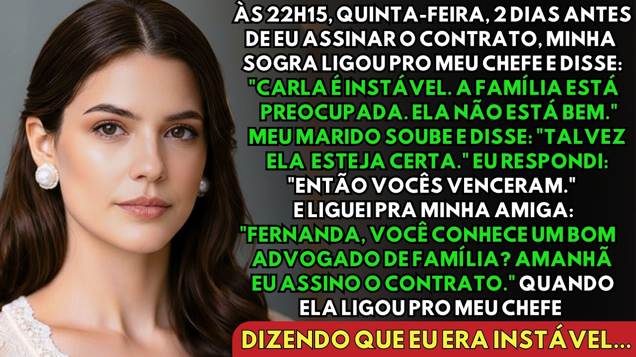 Minha Sogra Ligou Pro Meu Chefe: 'Ela É Instável' — Assinei O Contrato Em Lisboa E Pedi O Divórcio