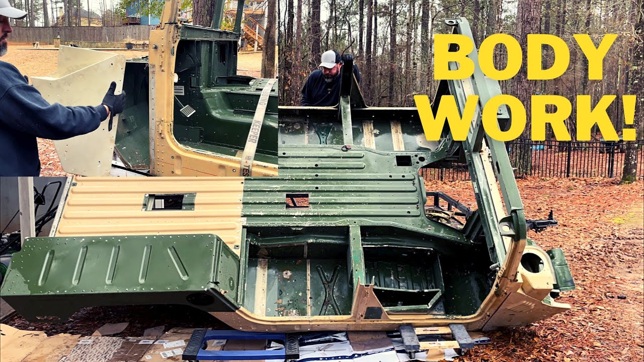 Начало работ по кузову Humvee