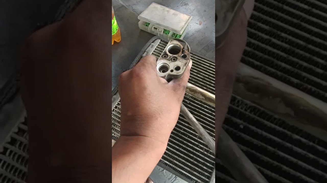 vento AC cooling coil service full dashboard open