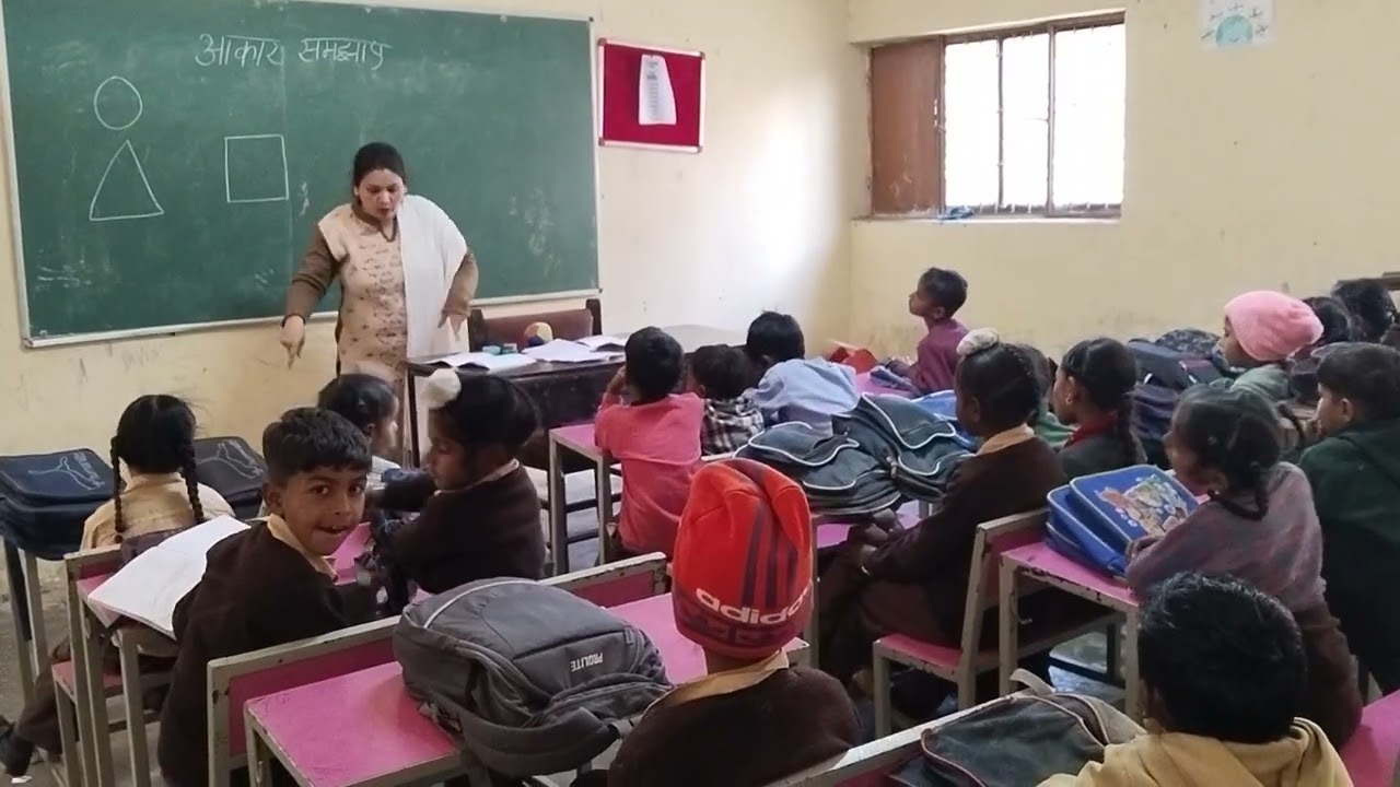 Children learning Type of shapes 