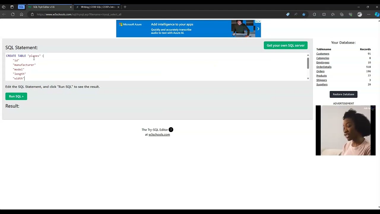 SQL Database Design Part 1 -  Creating Tables