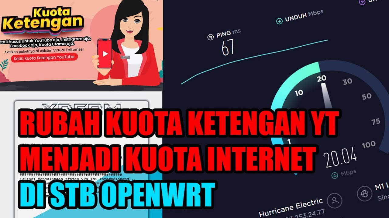 CARA RUBAH KUOTA APLIKASI MENJADI INTERNET DI STB OPENWRT