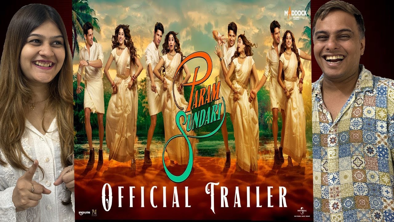 Param Sundari - Official Trailer | Sidharth M | Janhvi K | Dinesh V | Tushar J | In Cinemas 29th Aug