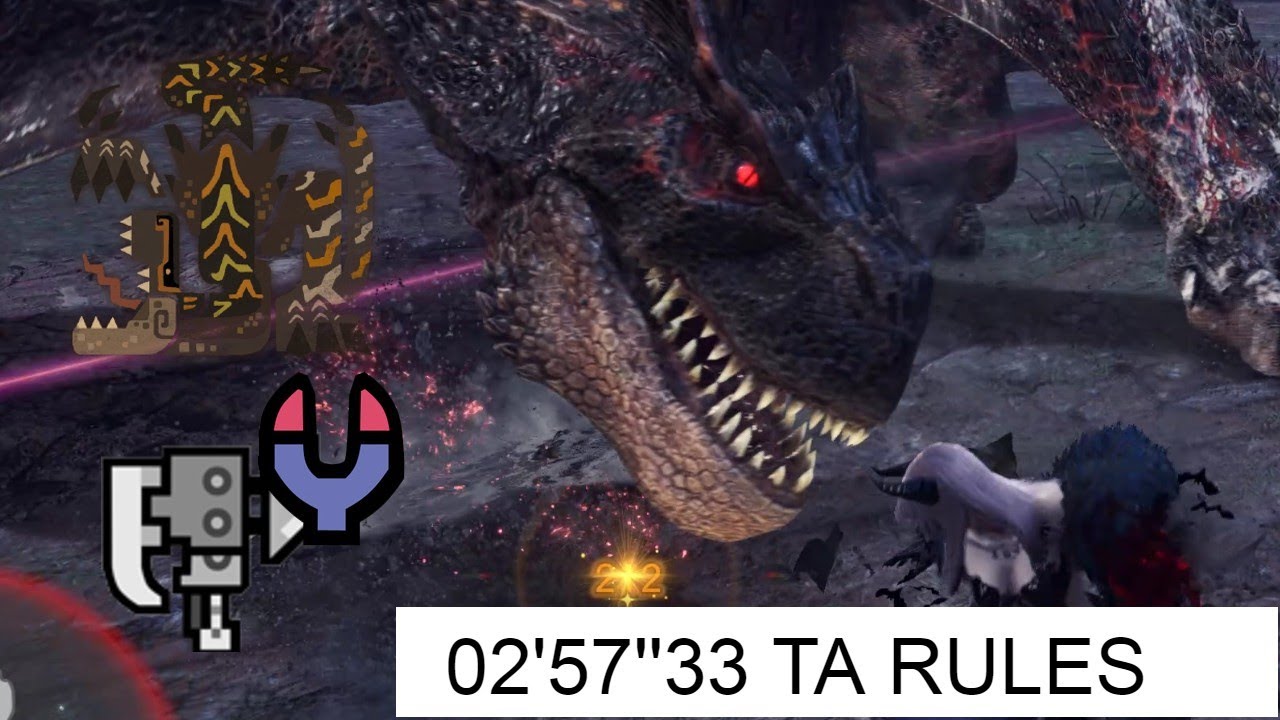 MHWI Brute Tigrex Switch Axe - Brand New Brute 02'57''33 TA Rules 黑轟龍 斬擊斧