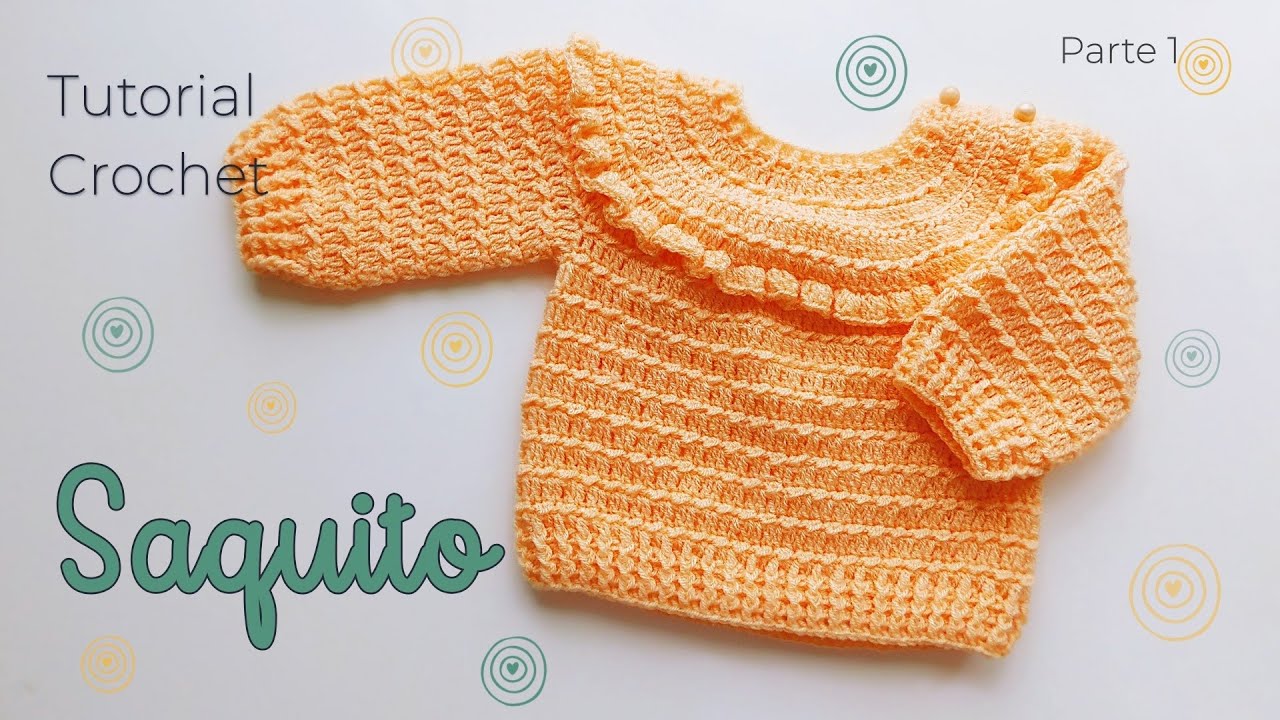 Pullover Salmon volados  Crochet Parte 1