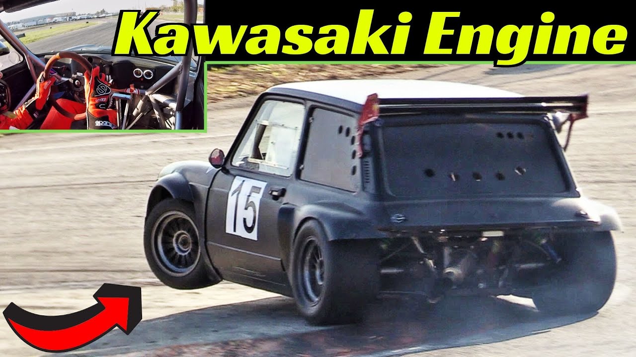 Autobianchi A112 Proto E2 SH - 1.400cc Kawasaki Motorbike Engine Swap! - 11.000 Rpm Sound + OnBoard