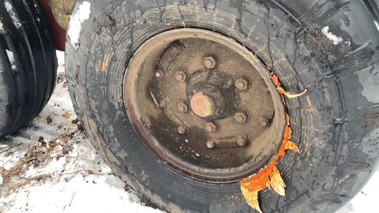 МТЗ-52 лесовоз Обзор прицепа