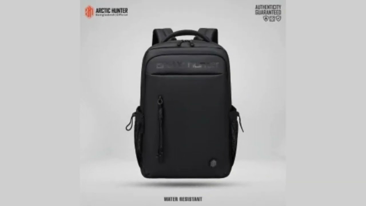 Arctic Hunter B00534 Price Waterproof Laptop Travel Backpack Black | Arctic Hunter Bag Price in BD