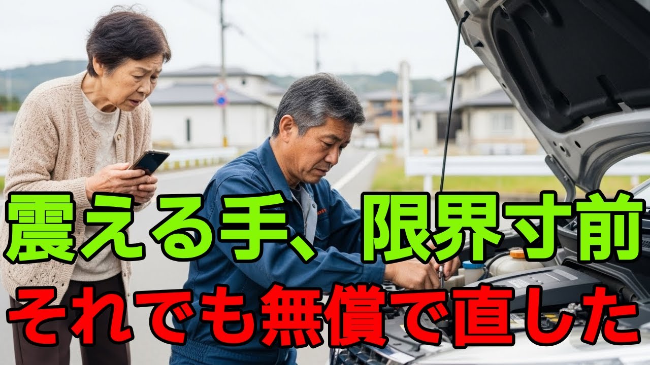 差し押さえ寸前の整備士が、道端で老婦人の車を無償修理――二週間後、黒塗りの高級車が止まった / 感動する話