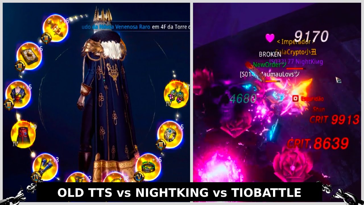OLD TTS x NIGHTKING, TIOBATTLE X NIGHTKING, GUERREIRO 715K | SORTUNA 700K | ARBALISTA 640K - MIR4