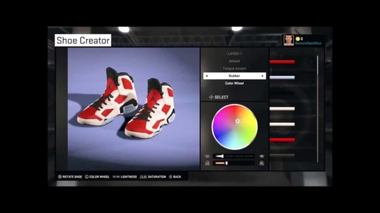 NBA 2K15 Customized Shoes | Jordan 6 