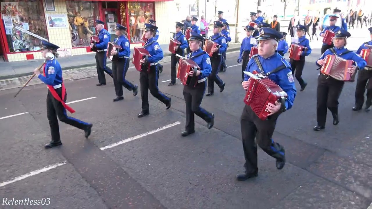 Legananny Accordion Band (No.3) @ UDR2 Memorial Parade ~ Belfast ~ 24/02/24 (4K)