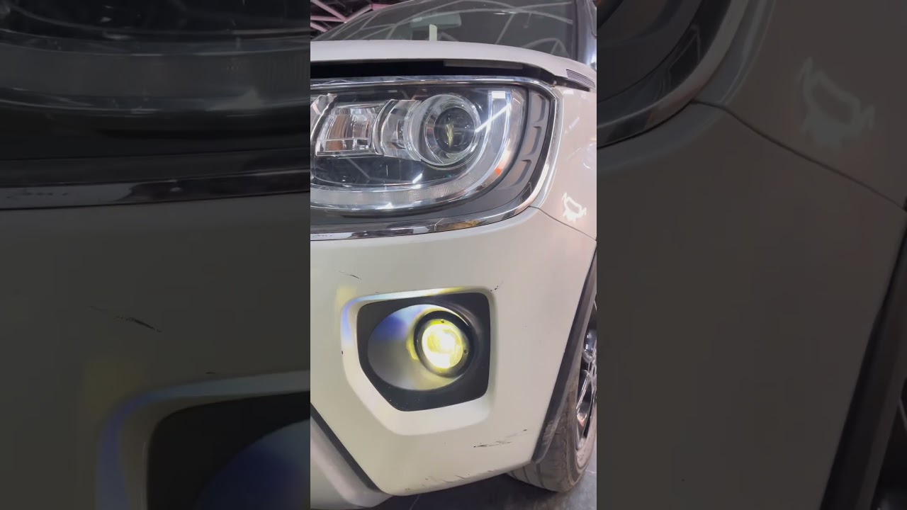 Ingins Fog light installed #carconcept #cargarage #carmodification #foglights #ignis #shortvideo
