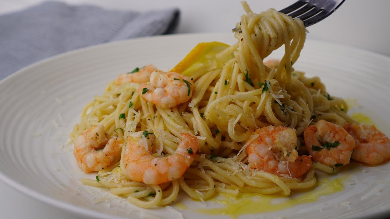 ESPAGUETIS con LANGOSTINOS al Ajillo