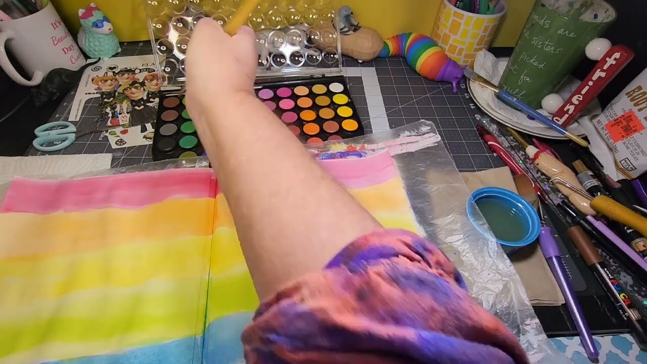 How To Start A Glue Book * Art Journal *Watercolor Paint