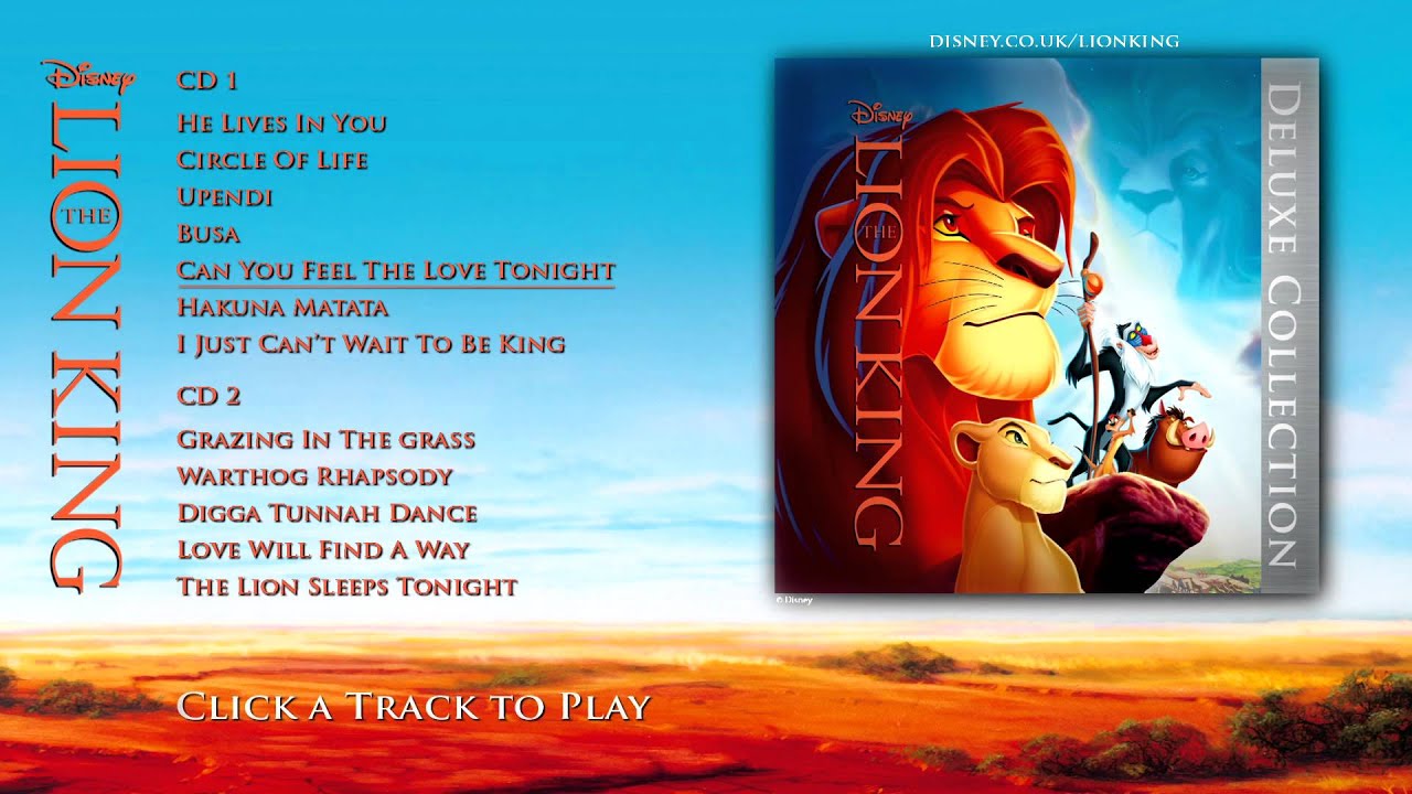The Lion King - Deluxe Edition - Album Sampler