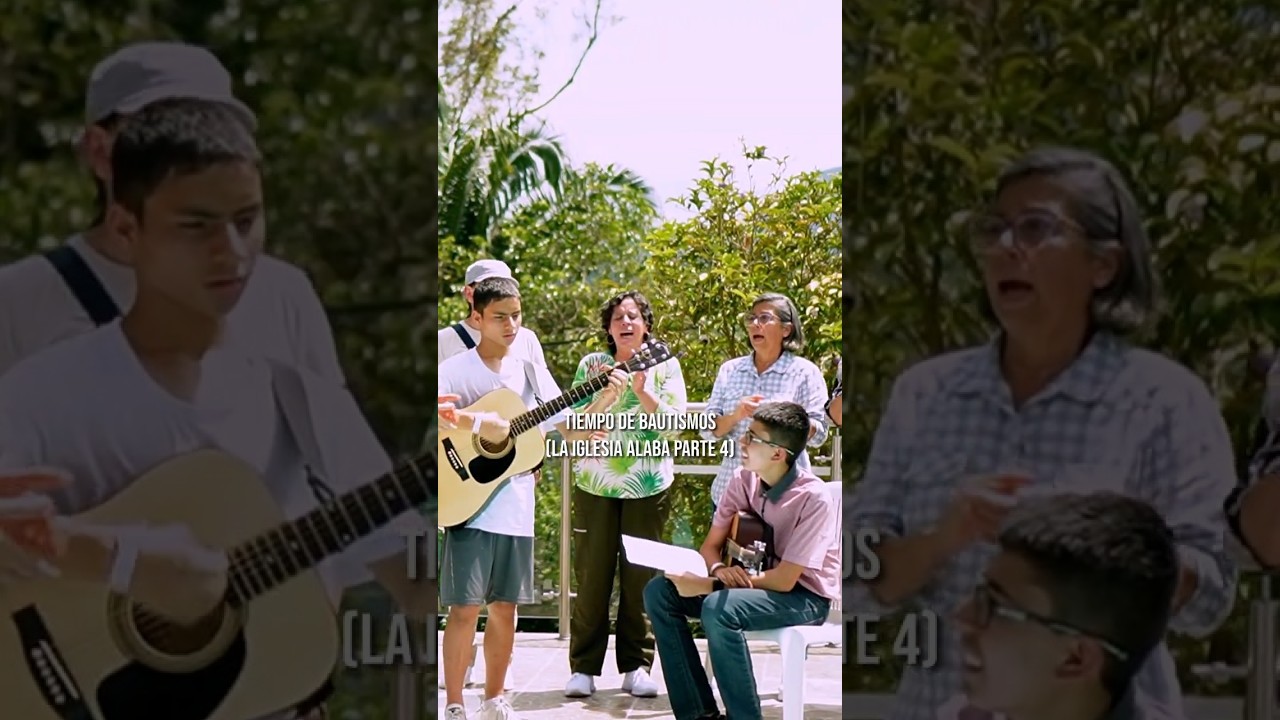 Alabaré a mi Señor, cantado durante un tiempo de bautismos 