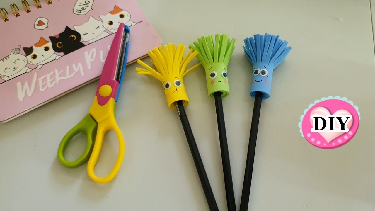 ideia facil de fazer e vender PONTEIRA de LAPIS divertida ,Dia das Crianças feita de eva Gasta Pouco