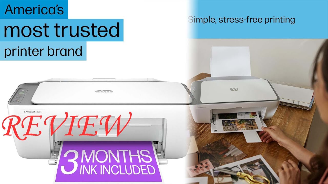 HP DeskJet 2855e Color Inkjet Printer Review 2024