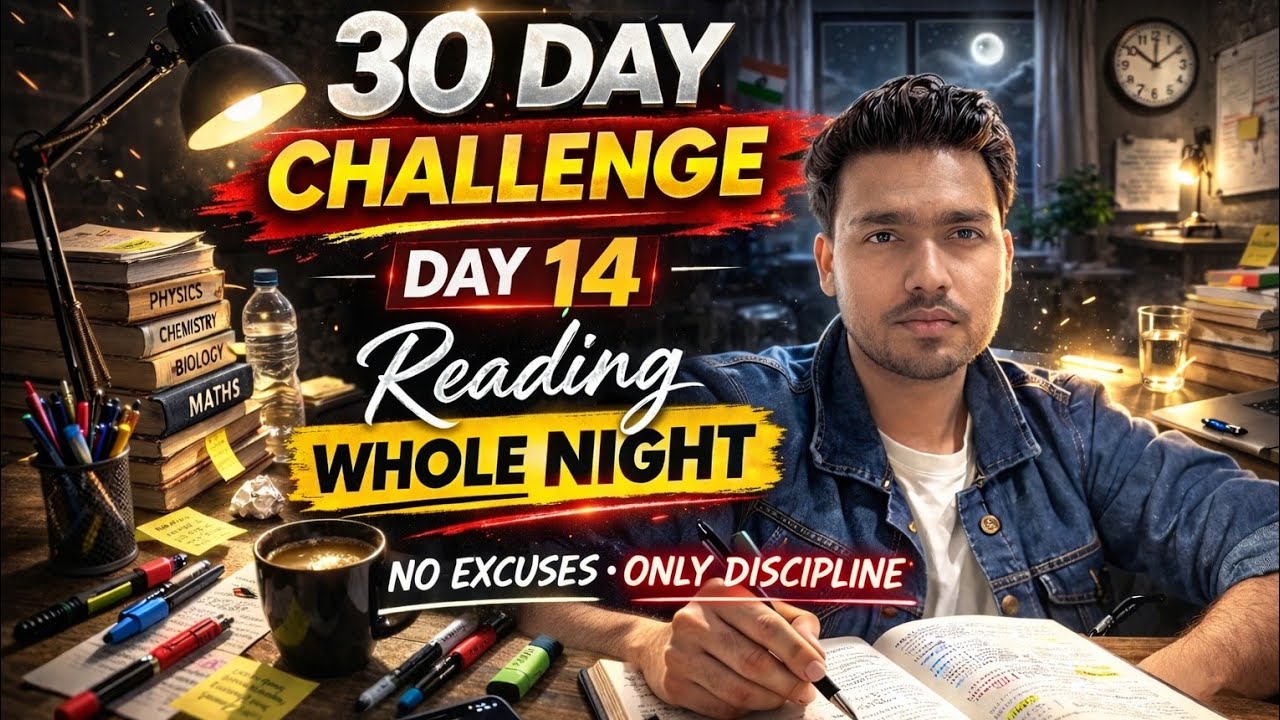 Day 14 of 30 Day Study Challenge | Studying With Fever But No Excuses 🔥 | Late Night Study Live