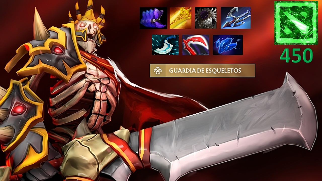 Wraith king Offlane / DOTA 2 / Gameplay 450 / Somos unos sin vergüenzas 🤣😝🫢