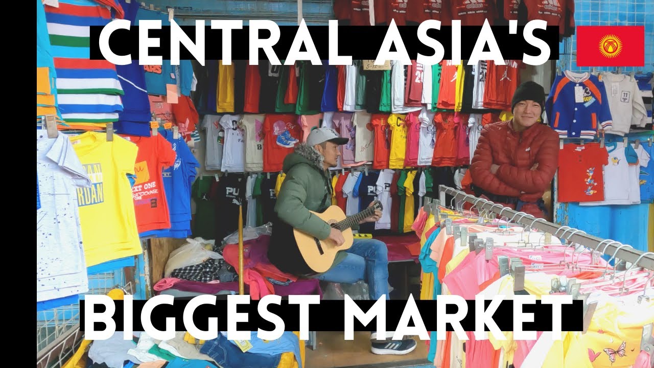 THIS MARKET IS HUGE! Getting Completely Lost in Kyrgyzstan's Biggest Market