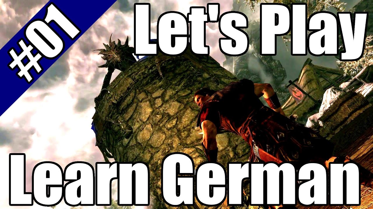 Let's Play and Learn German HD - Skyrim #01 