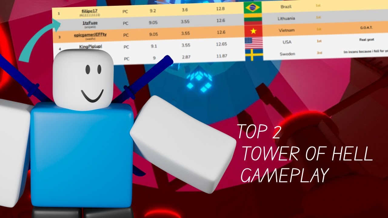 Top 2 Tower Of Hell Gameplay :3