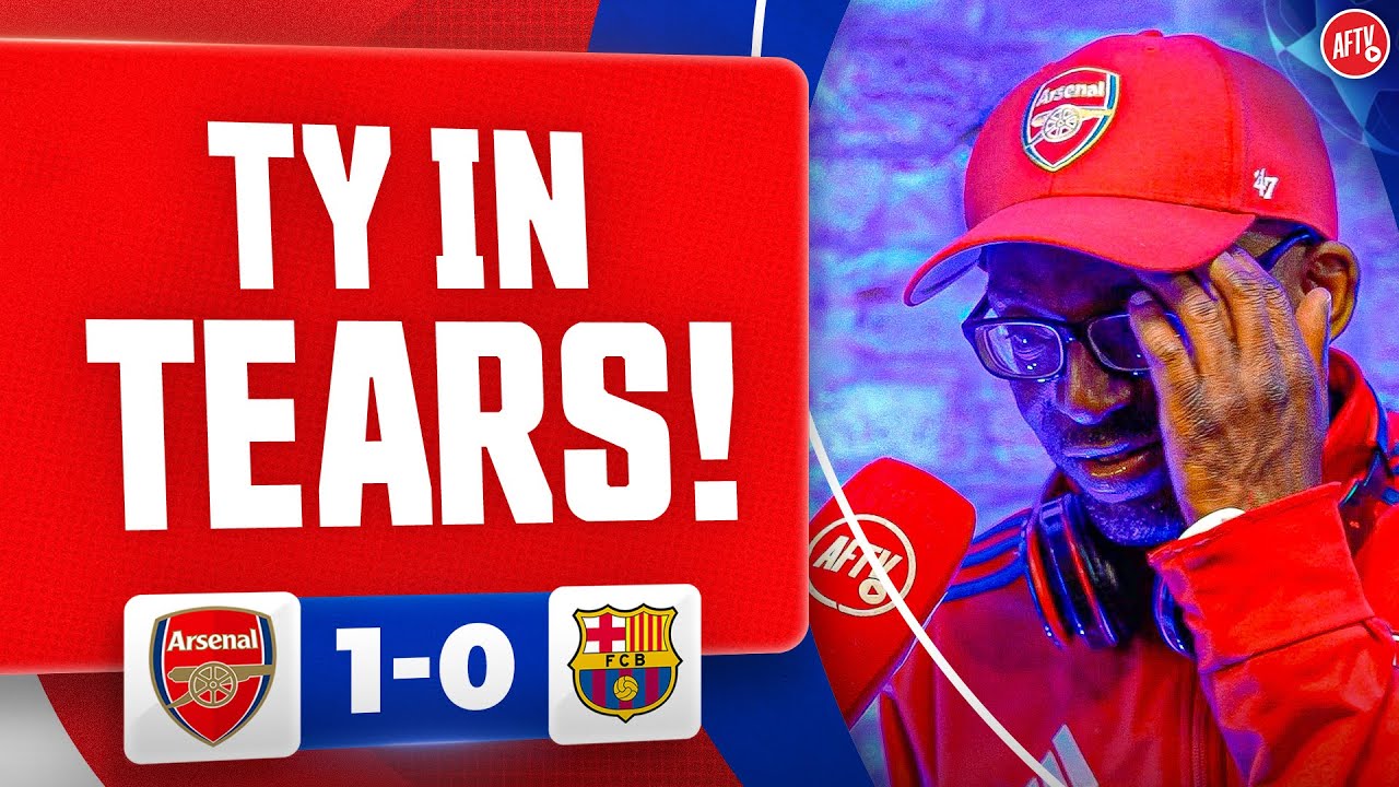 TY is In Tears As He Salutes Arsenal Women! (Ty) | Arsenal 1-0 Barcelona