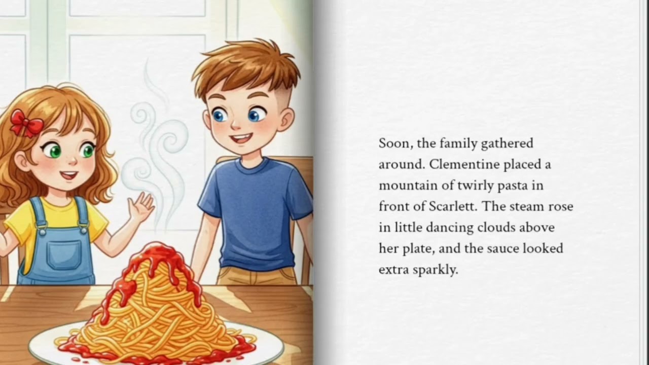 Scarlett’s Spaghetti Surprise 🍝 | A Cozy Family Story for Kids | Bedtime Read Aloud