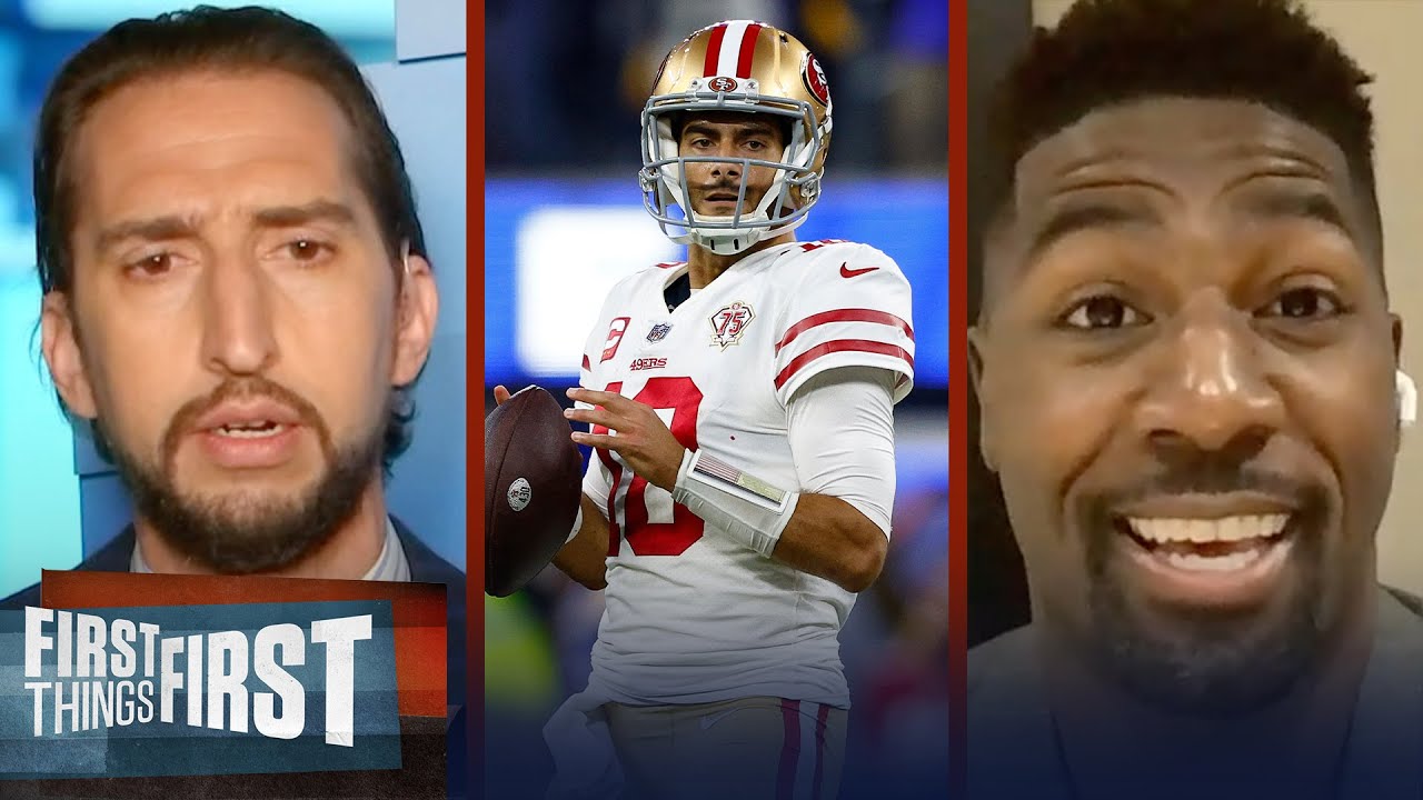 Could Browns look to Jimmy G to replace Baker Mayfield at quarterback? | NFL | FIRST THINGS FIRST