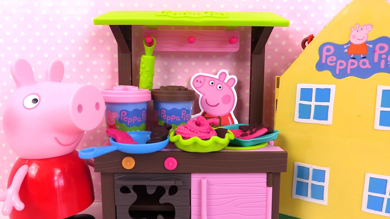Cuisine de Peppa Pig Pâte à Modeler Mud Kitchen Dough Set