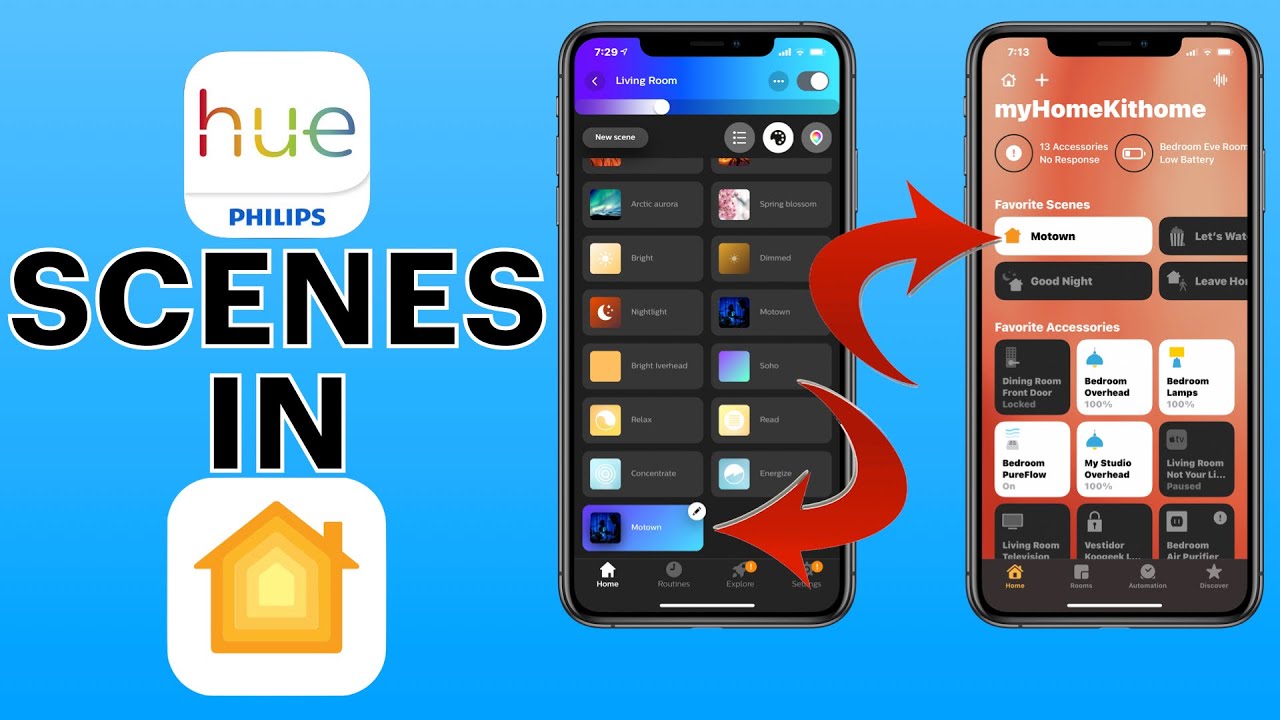 Сцены Philips Hue в HomeKit (2021)
