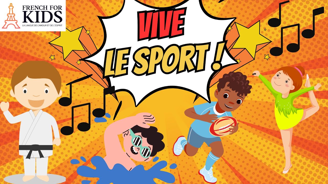 Vive le Sport! Fun Animated Song to Learn Sports in French!
