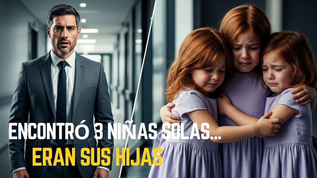 Millonario Encuentra 3 Niñas Llorando en el Hospital    Eran Sus Hijas y No lo Sabía