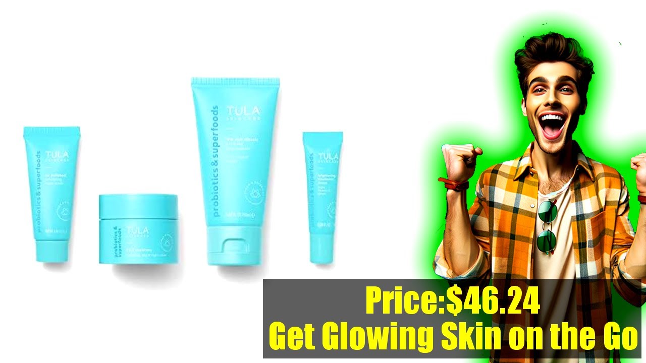 Buy TULA Skin Care On the Go Best Sellers Travel Kit | Facial Cleanser, Day  Night Moisturizer,