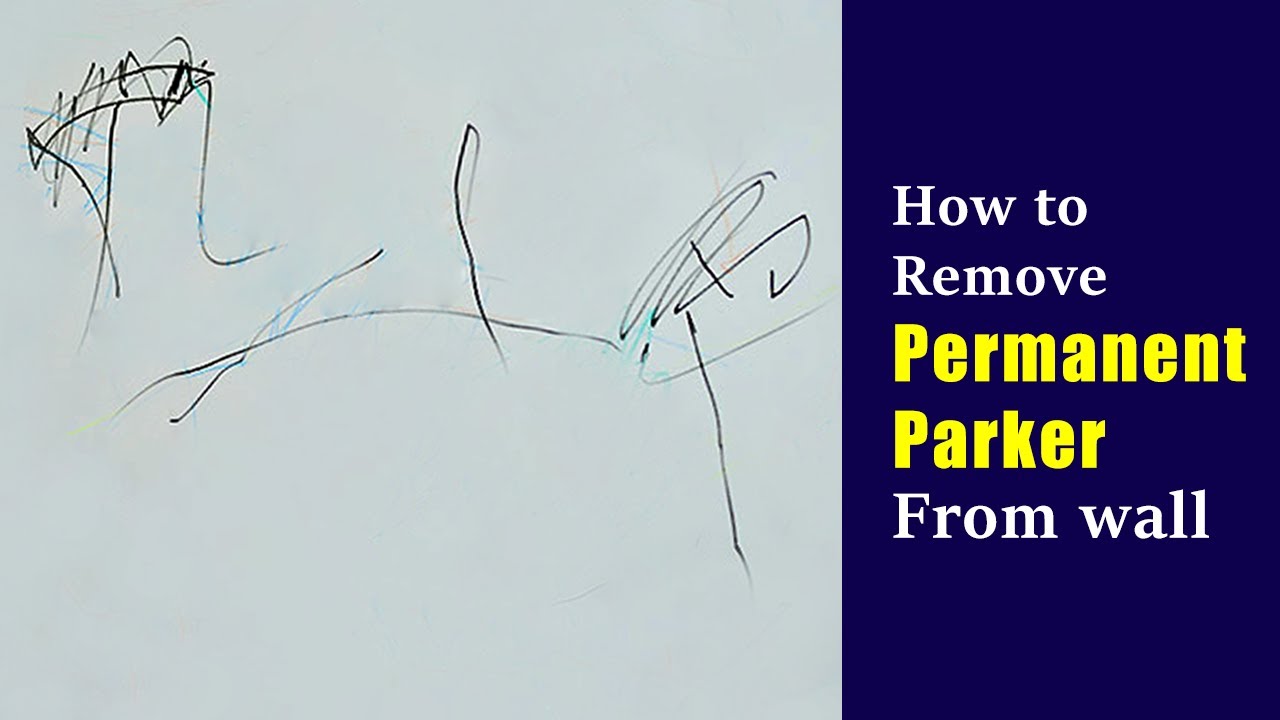 How to remove permanent marker from wall | 2 easy and effective methods