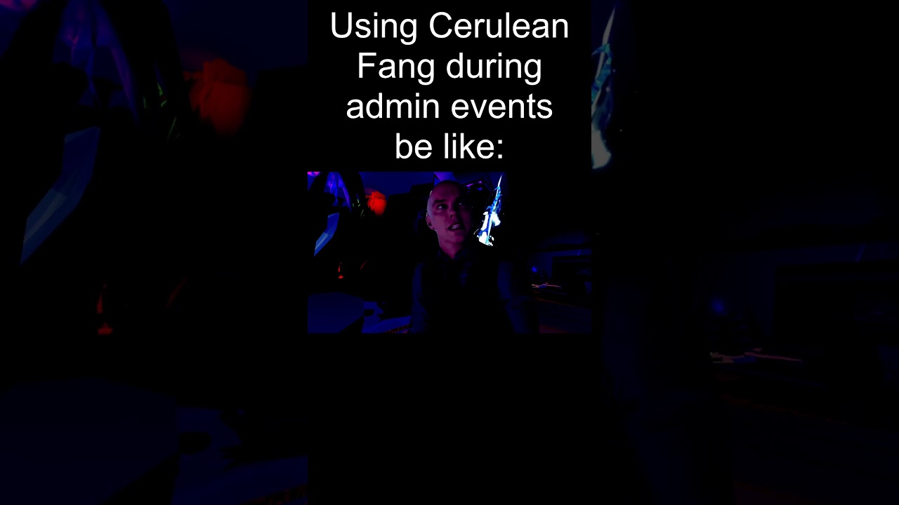 Cerulean Fang Rod during admin events be like... #roblox #fisch
