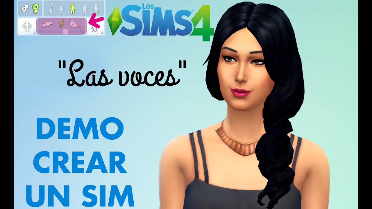 Los Sims 4 Demo Crear un Sim - Las voces