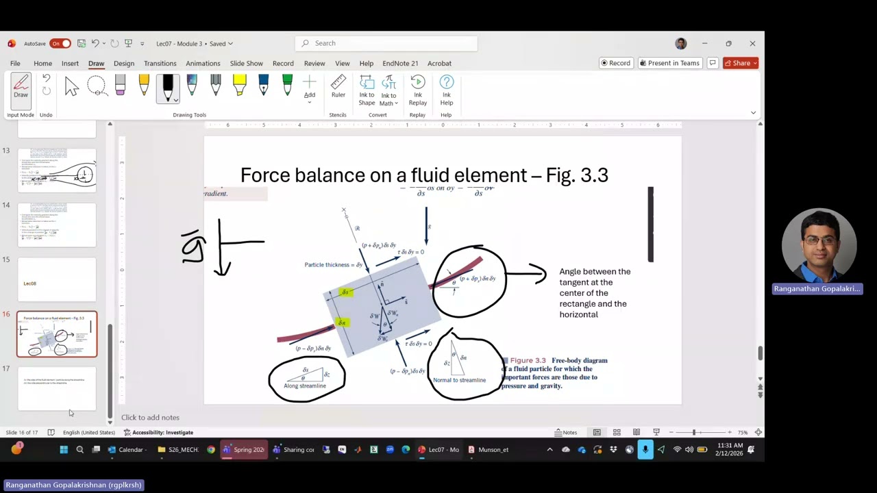 Fluid Mechanics course Lec08 - Fluid Dynamics part 2 of 4