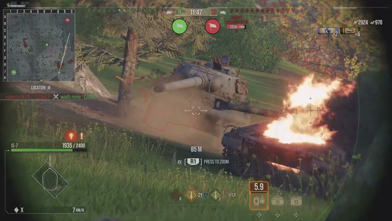 WoT Console - IS-7 - 11,4k dmg