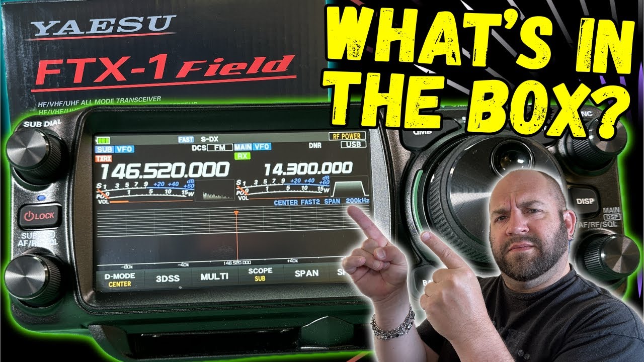 Yaesu FTX-1F Unboxing & First Look!