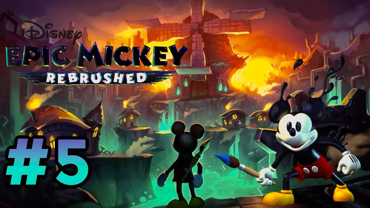 Disney Epic Mickey Rebrushed: Уровень: 5 Мир гремлинов + Пароход Вилли, часть 2!