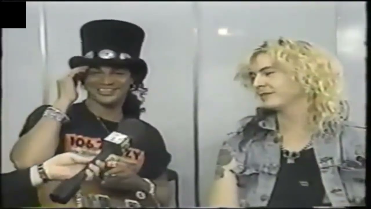 Slash & Duff McKagan - Rock In Rio MTV Interview, 1991